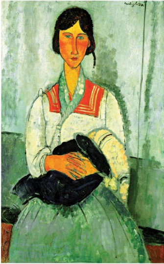 Gitana con niña, de Amedeo Modigliani
