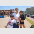 Sebastián Pino, Daniela Castañeda y Catalina Pino