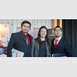 Antonio Zaracho, Magdalena Contzen y Eduardo Peñafiel
