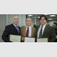 Marcos Contreras, Luis Rebolledo y Manuel Riquelme