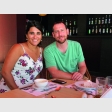 Claudia Salcedo y Edgar Pape.